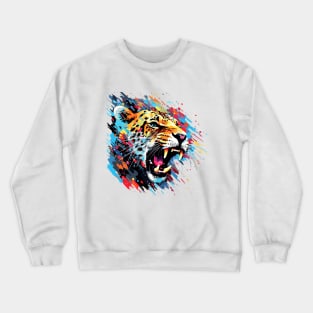 Panther Animal Freedom World Wildlife Wonder Abstract Crewneck Sweatshirt